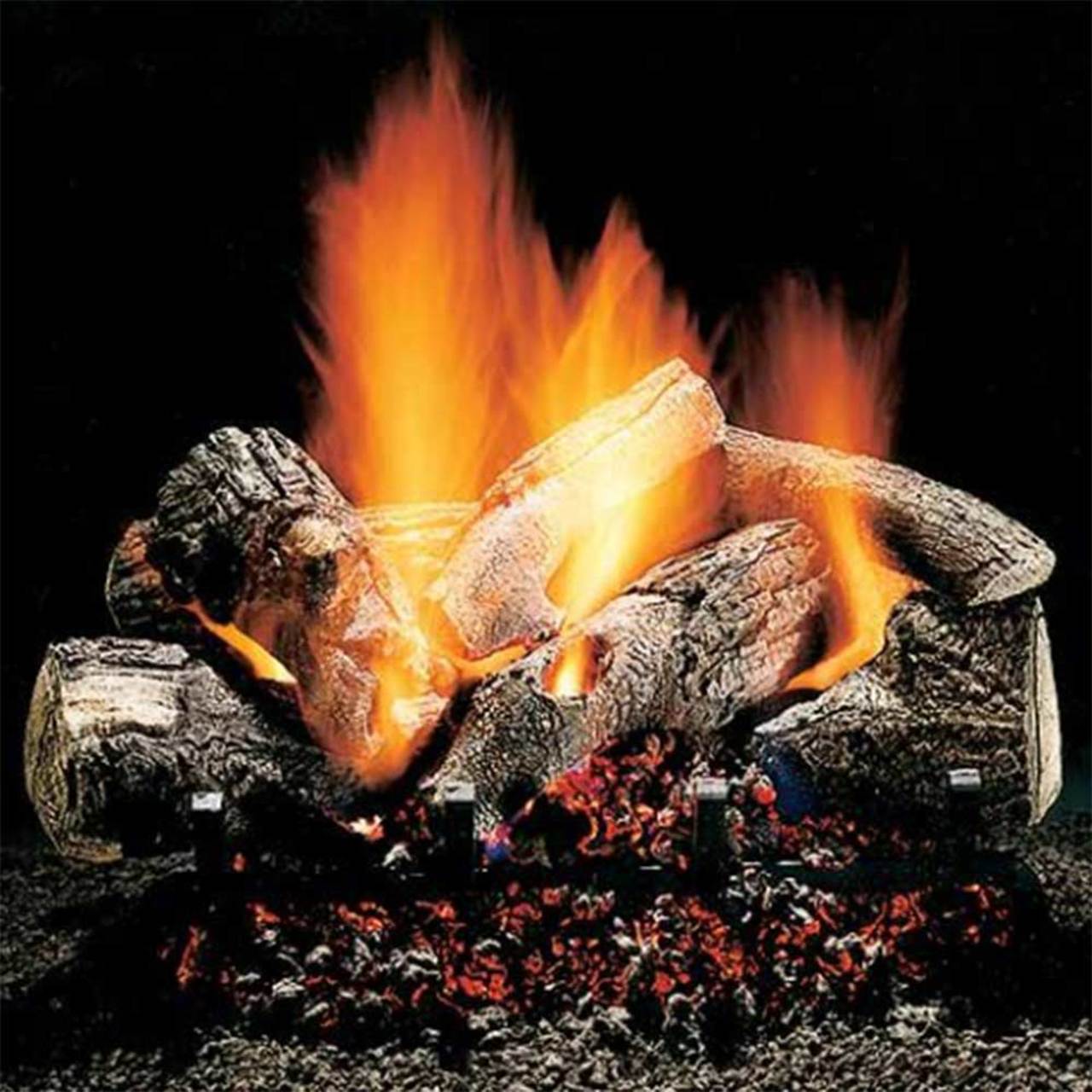 Hargrove 24'' Natural Gas Fire Oak Vented Gas Log Set