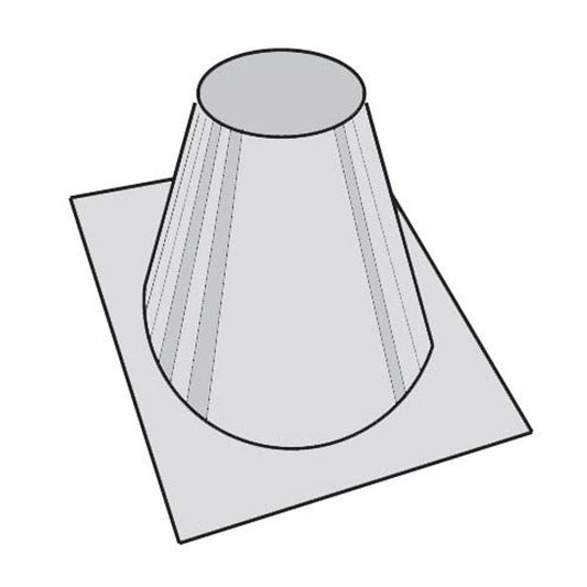 8" Superior 0 - 6/12 Roof Flashing - 24" Base