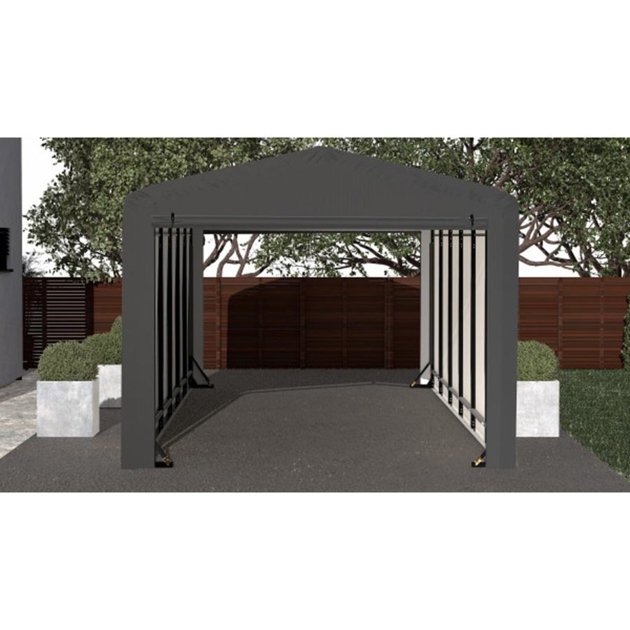 ShelterTube 10' x 27' x 8' Wind & Snow-Load Rated Garage - Gray