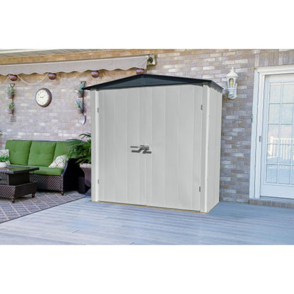 Spacemaker 6' x 3' Patio Shed - Flute Gray and Anthracite