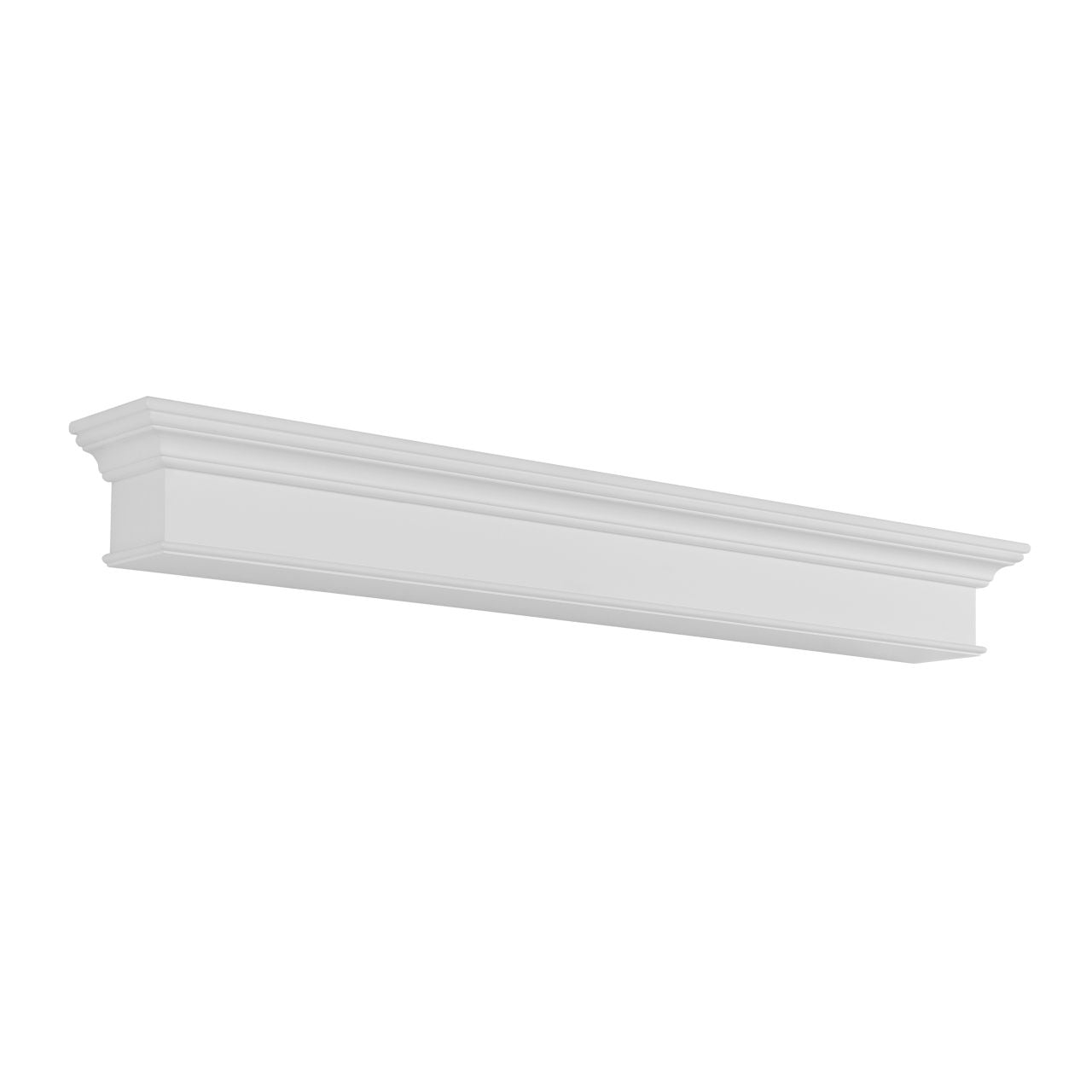 72" Henry MDF Fireplace Shelf by Pearl Mantels - White Paint Finish