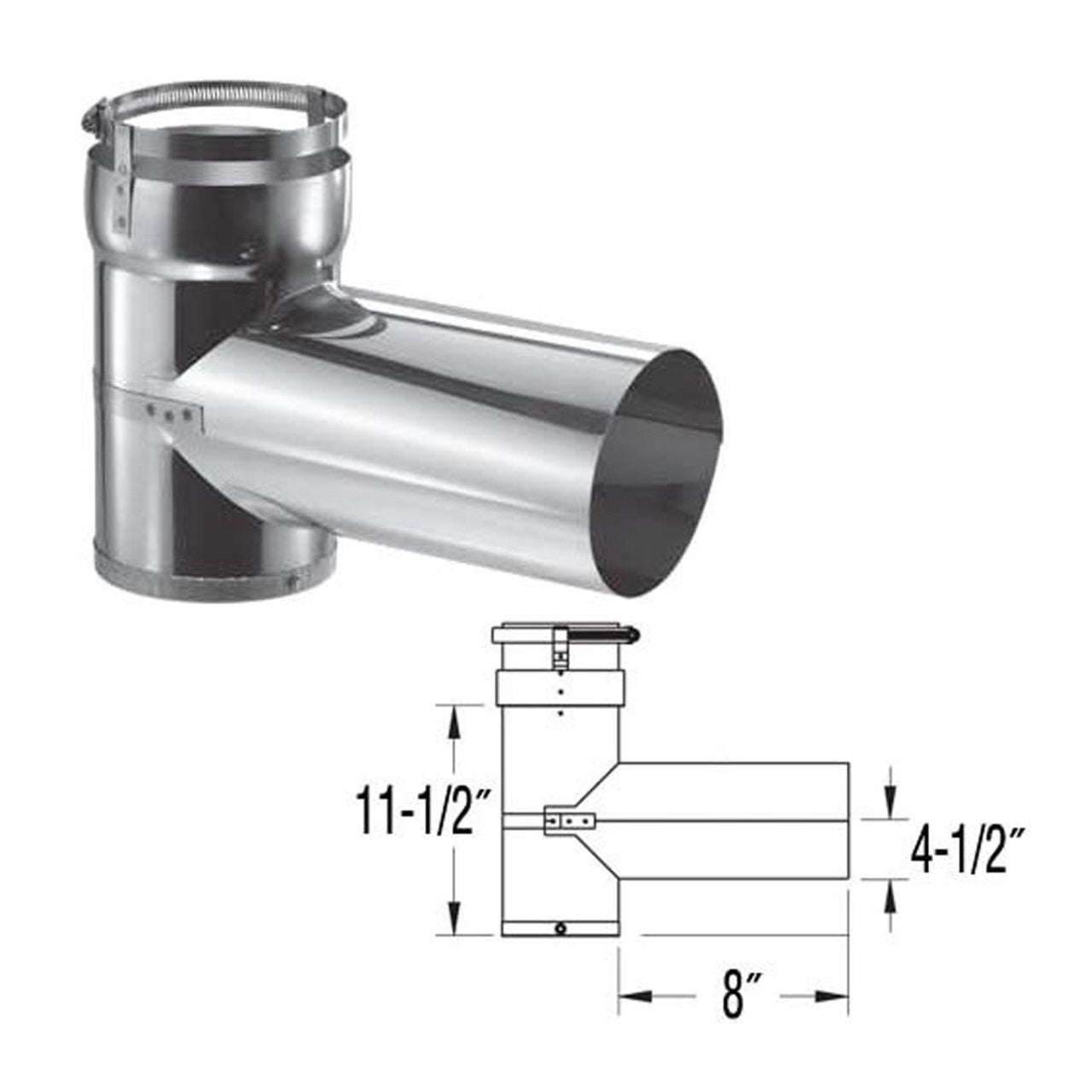 7'' DuraFlexSS Tee with Cap - 7DFS-T