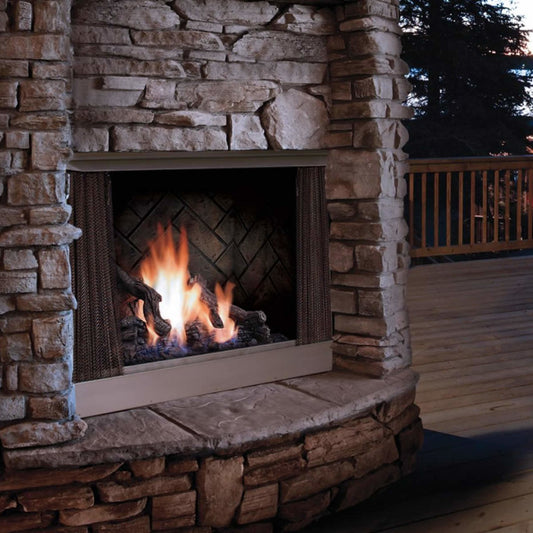 Kingsman 42" OFP42 Millivolt Outdoor Gas Fireplace - OFP42N
