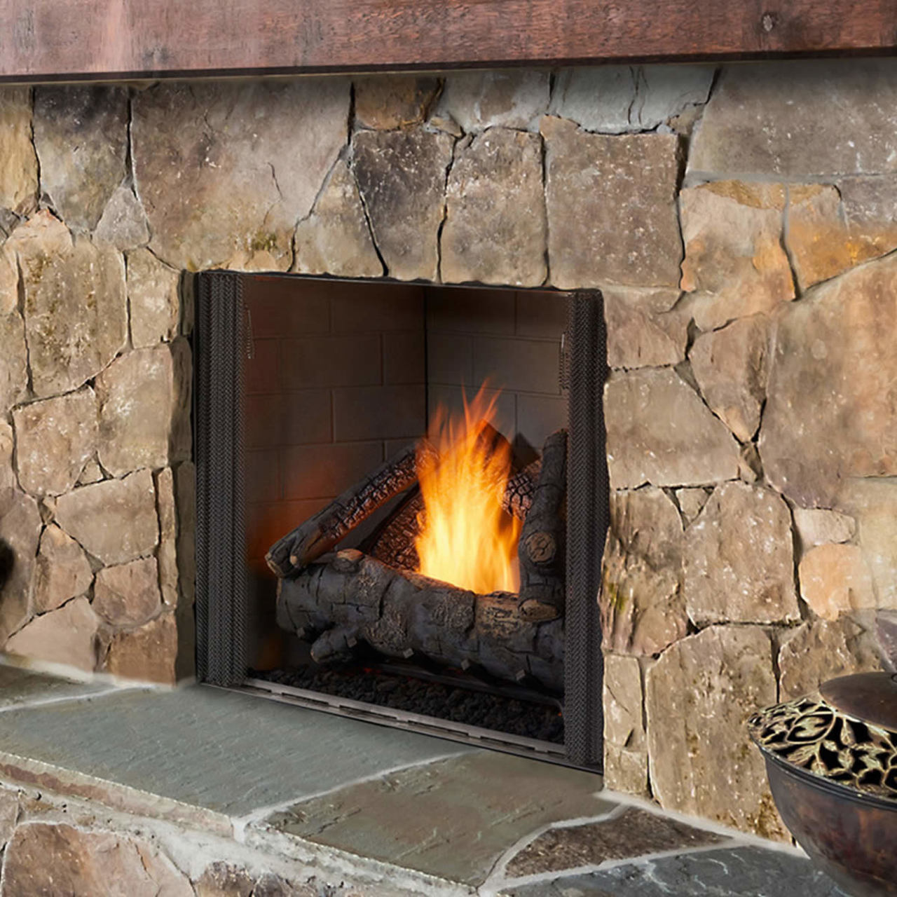Outdoor Lifestyles Courtyard 42" Traditional Gas Fireplace - ODCOUG-42TS