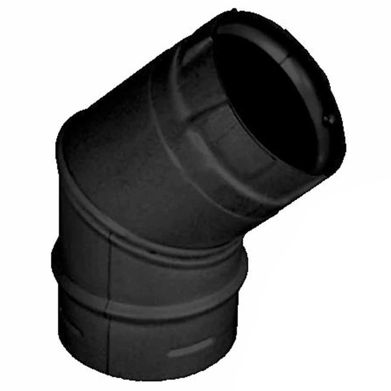 4" PelletVent Pro Black 45 Degree Elbow - 4PVP-E45B