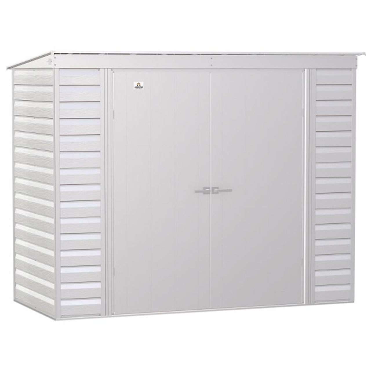 Arrow Select 8' x 4' Steel Storage Shed -  Flute Gray