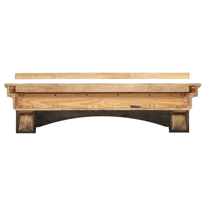 48" Celeste Fireplace Shelf by Pearl Mantels - Espresso Distressed Finish