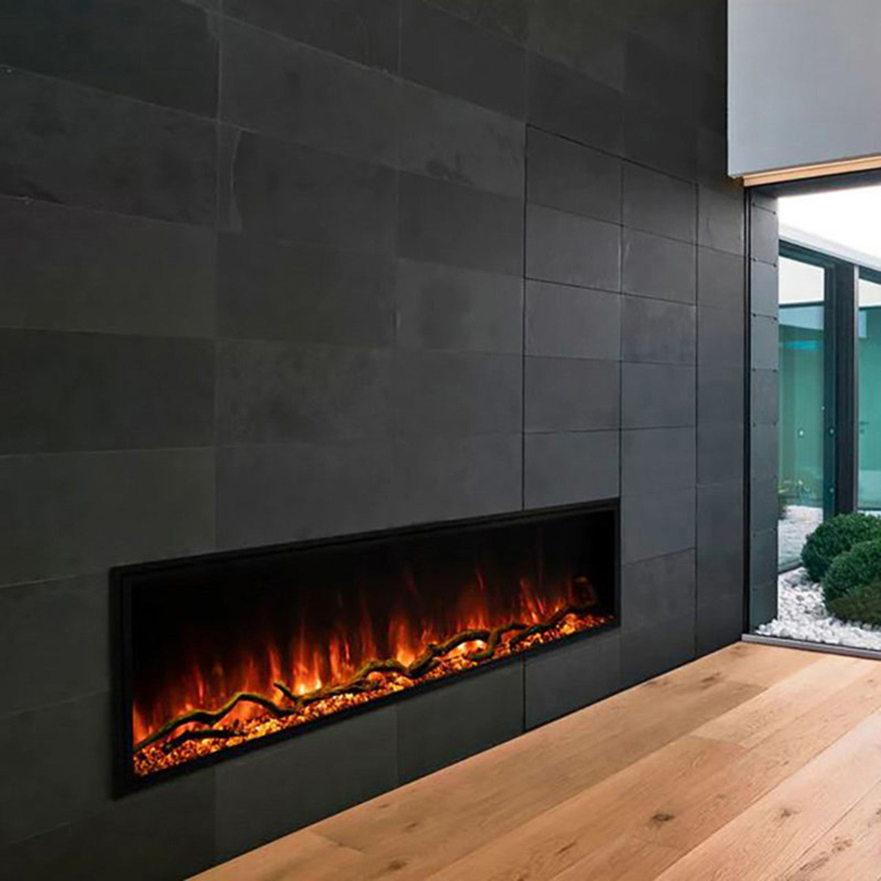 Modern Flames Landscape Pro Slim 68" Single-Sided Built-In Electric Fireplace - LPS-6816
