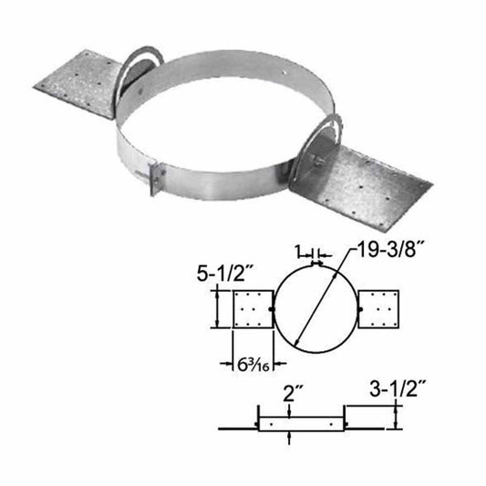 16" DuraChimney II Supplementary Support - 16DCA-SS
