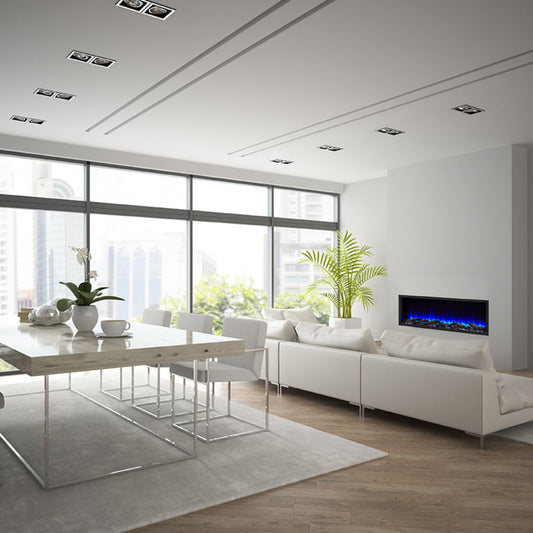 SimpliFire 43" Scion Clean-Face Linear Electric Fireplace - SF-SC43-BK