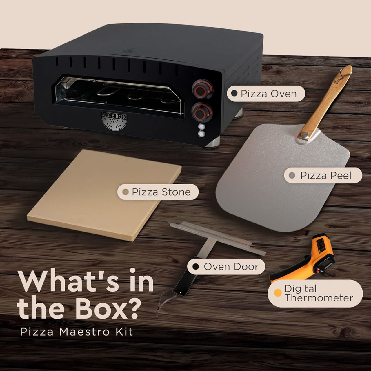 Fire Sense Slice Box Outdoor-Indoor Electric Pizza Oven - 64900