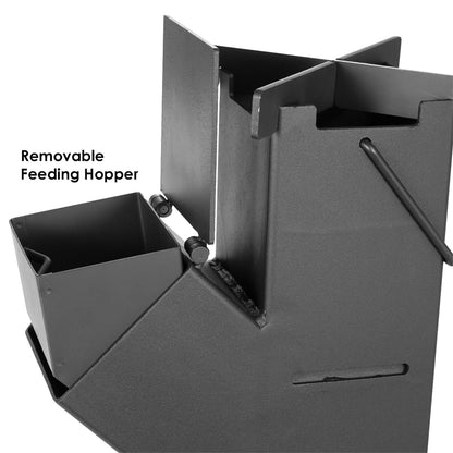 Woodeze Portable Small Black Rocket Stove