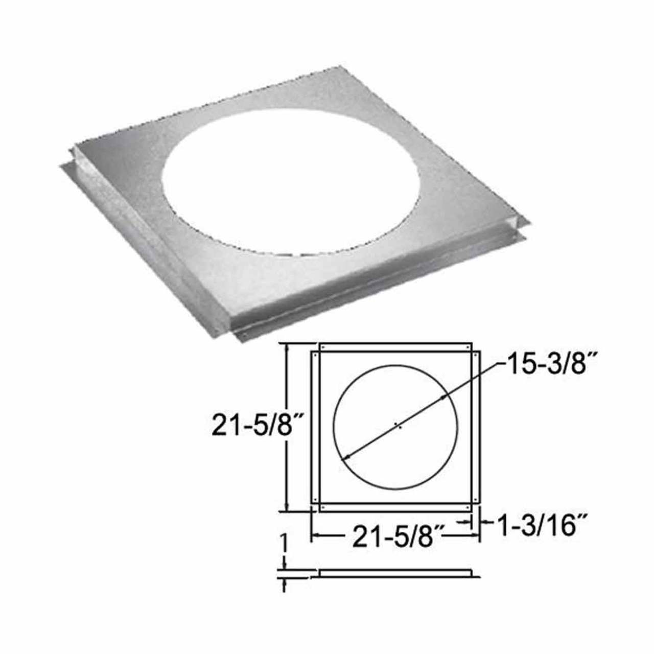 12" DuraChimney II Firestop - 12DCA-FS