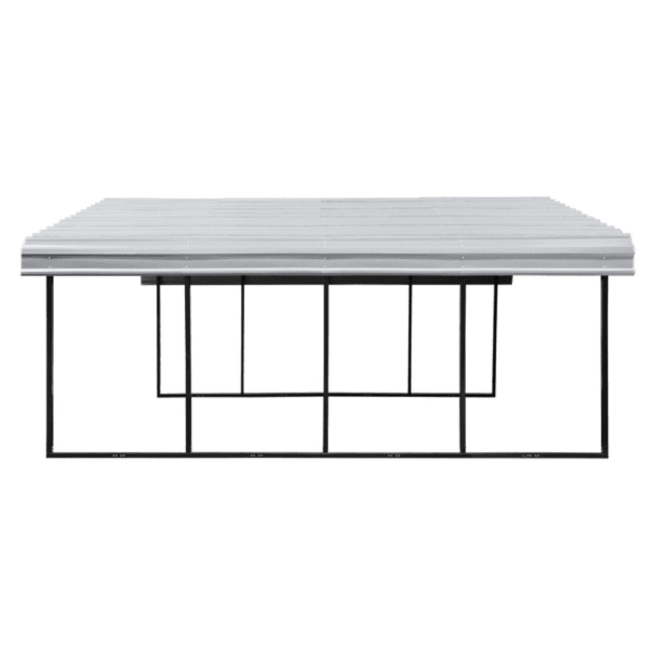 Arrow Carport 20 x 20 x 7 Ft. - Eggshell
