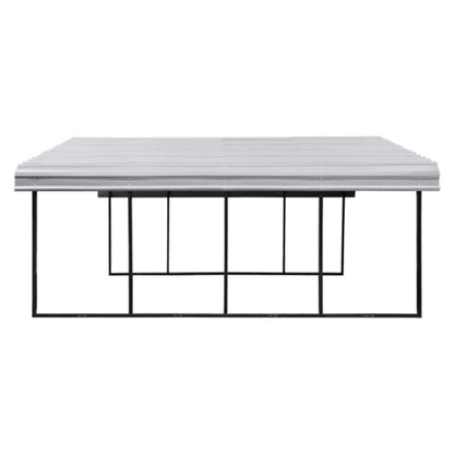 Arrow Carport 20 x 20 x 7 Ft. - Eggshell