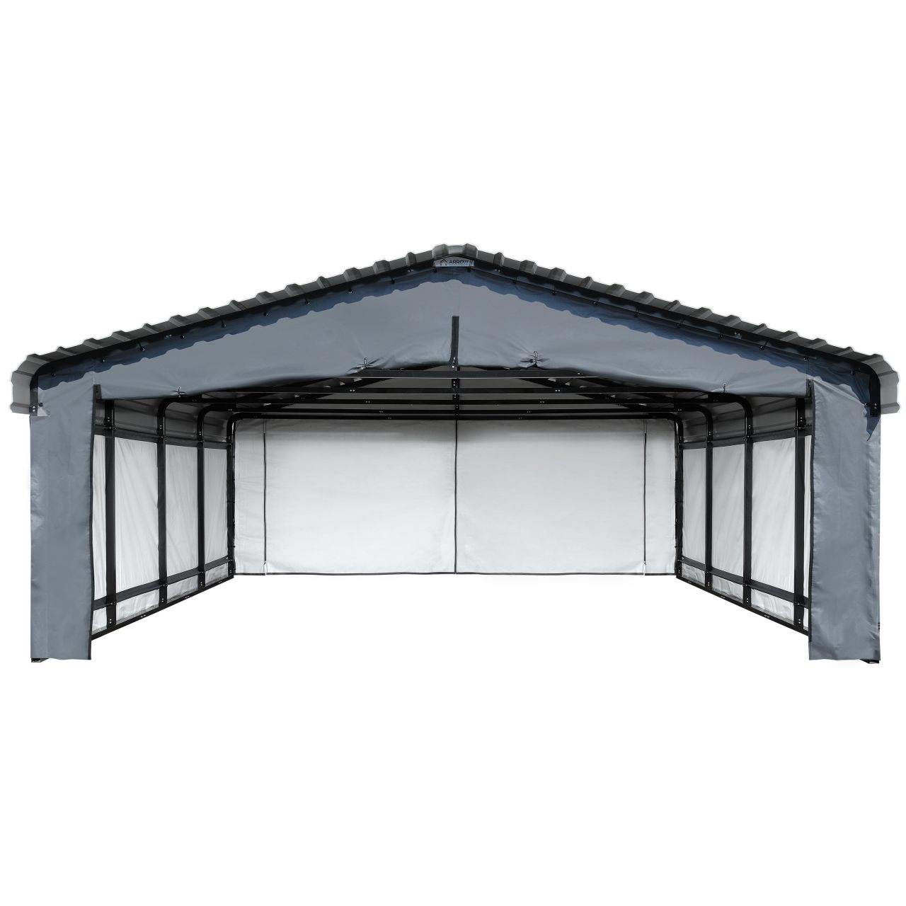 Arrow 20' x 20' Enclosure Wall Kit ONLY for Carport - Gray