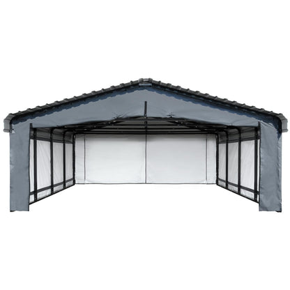 Arrow 20' x 20' Enclosure Wall Kit ONLY for Carport - Gray