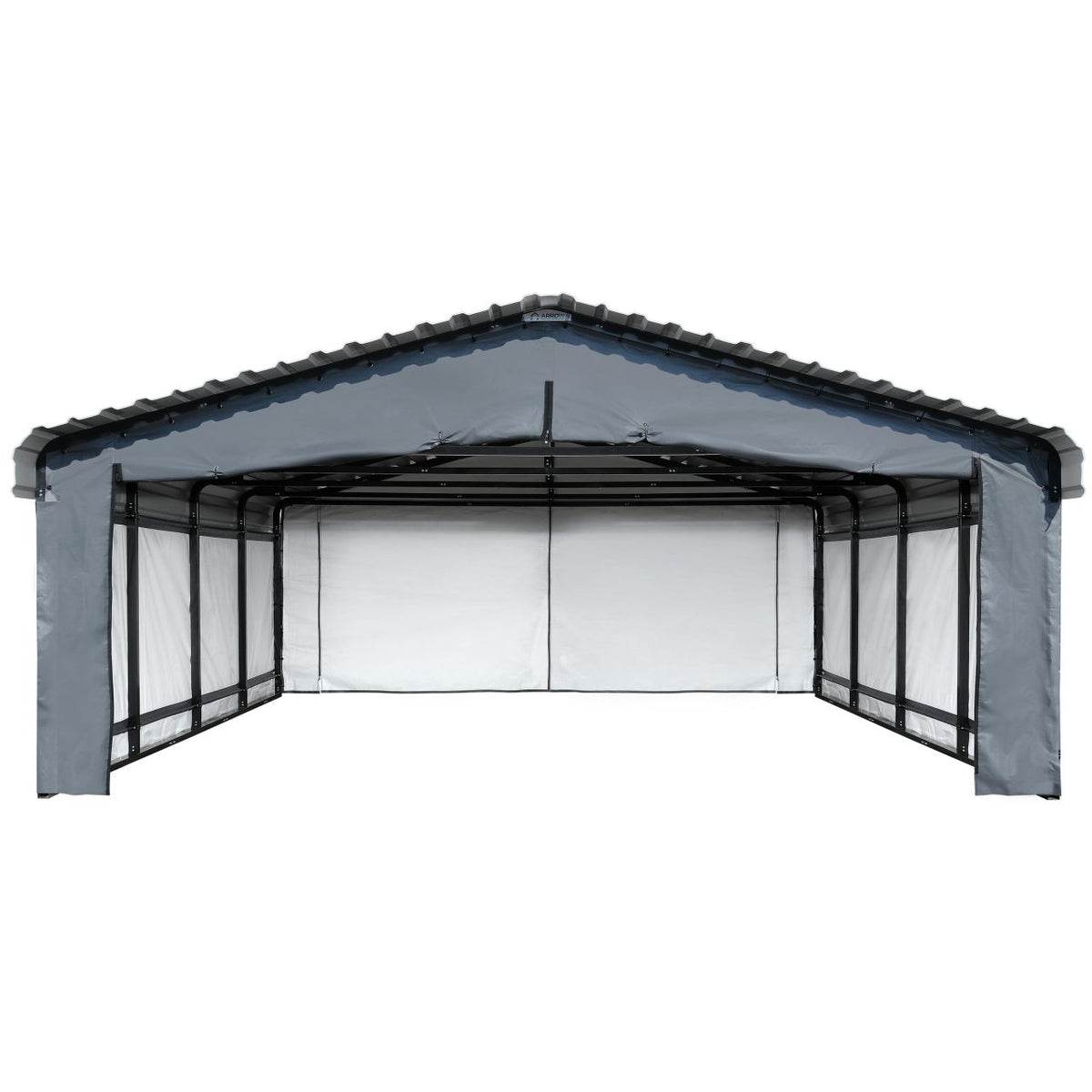 Arrow 20' x 20' Enclosure Wall Kit ONLY for Carport - Gray