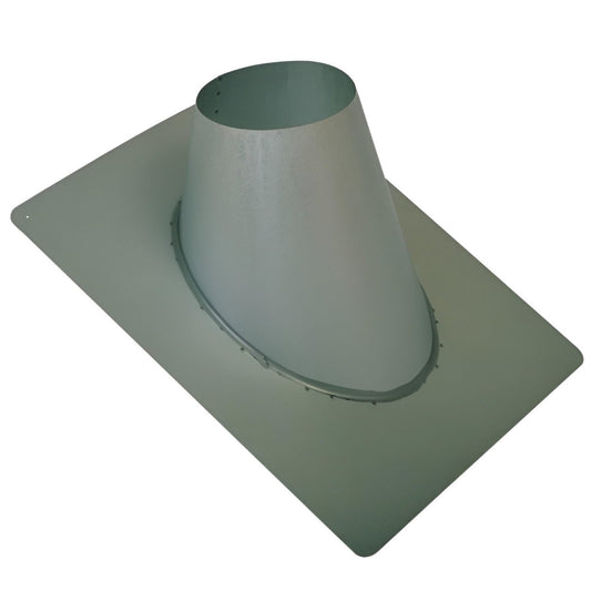4" Ventis Direct Vent 7/12 To 12/12 Galvanized Roof Flashing - VDV-F0412