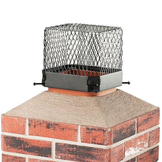 9" x 9" Black Painted Galvanized Raccoon Screen
