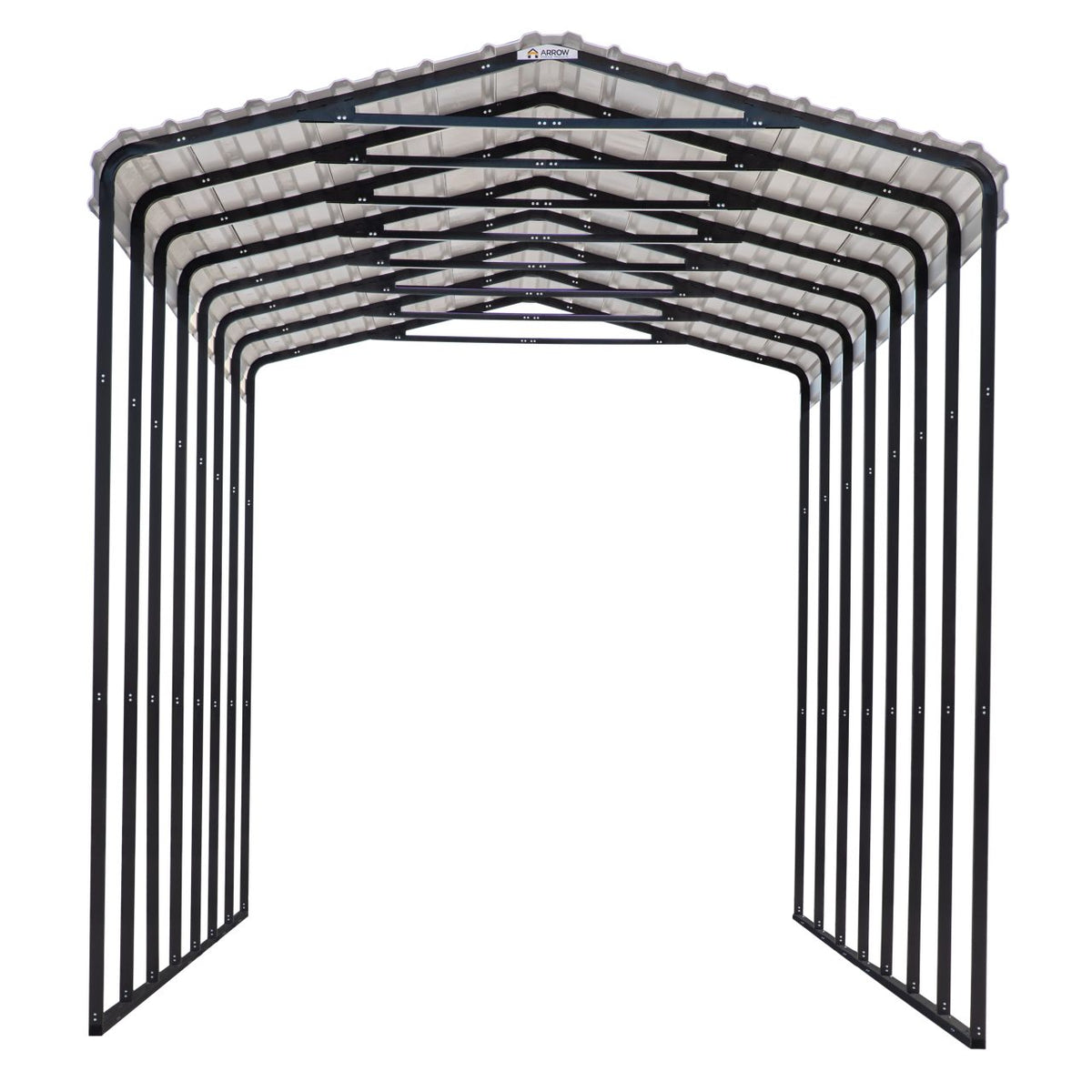Arrow 14' x 33' x 14' Carport - Eggshell