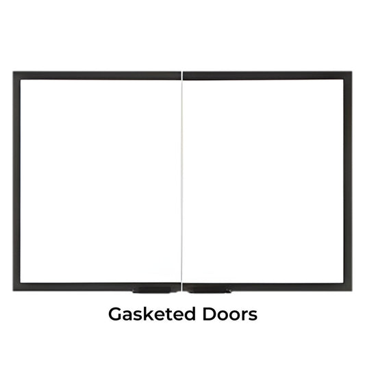 Majestic Gassketed Glass Door 36", Cabinet Style, Black - GGD36BK-B