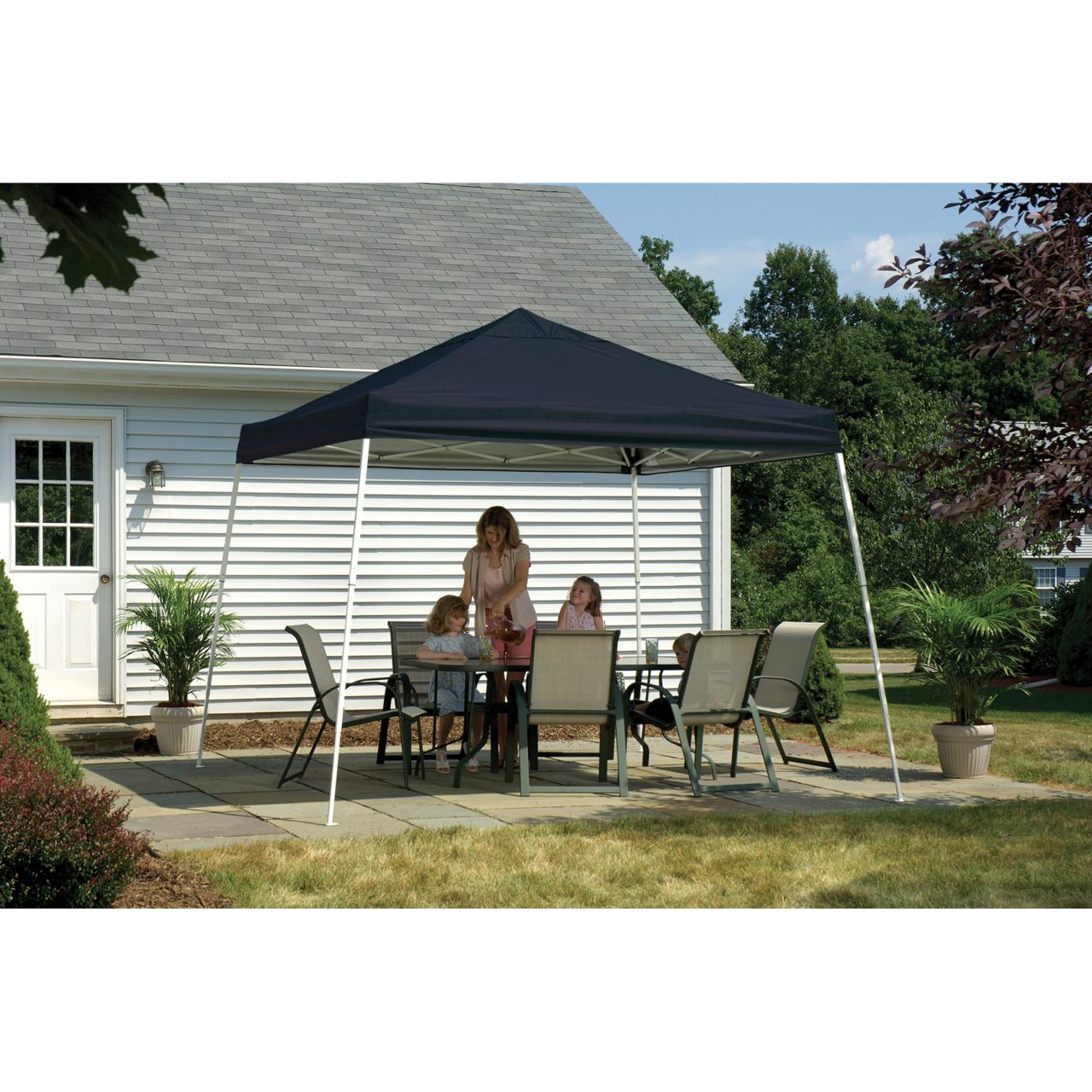 Pop-Up HD 12' x 12' Slant Leg Canopy  - Black