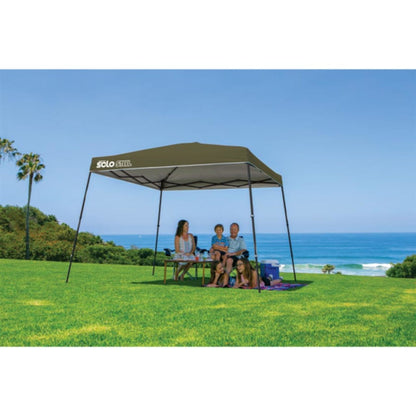 Solo Steel 72 11' x 11' Slant Leg Canopy - Olive
