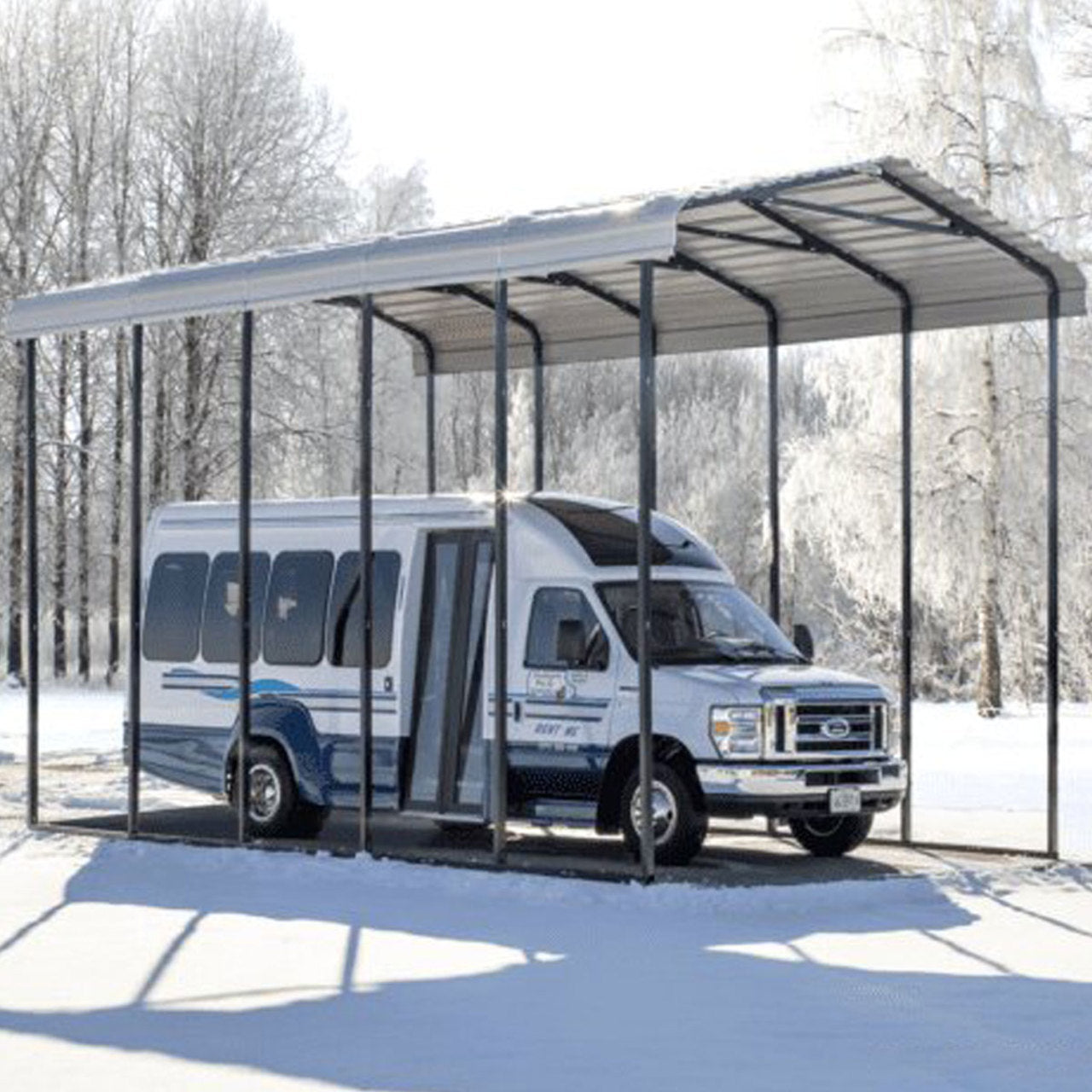 Arrow RV Carport 14 x 20 x 14 Ft. - Eggshell