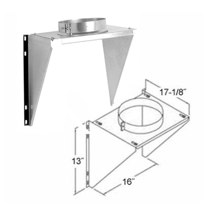 8" SuperPro Adjustable Intermediate Wall Support - JSC8AIWS
