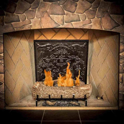 Hopewell Cast Iron Fireback - 23" H x 23" W