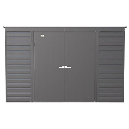 Arrow Select 10 x 4 Steel Storage Shed -  Charcoal
