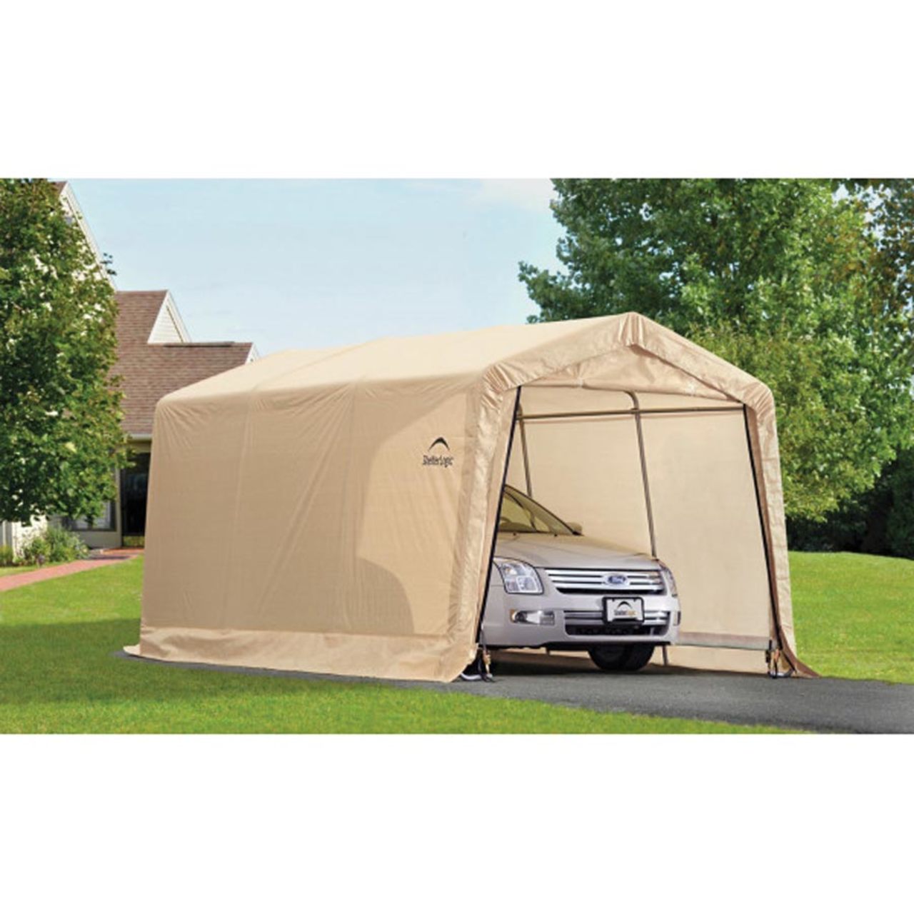 AutoShelter 10' x 15' Tan Garage