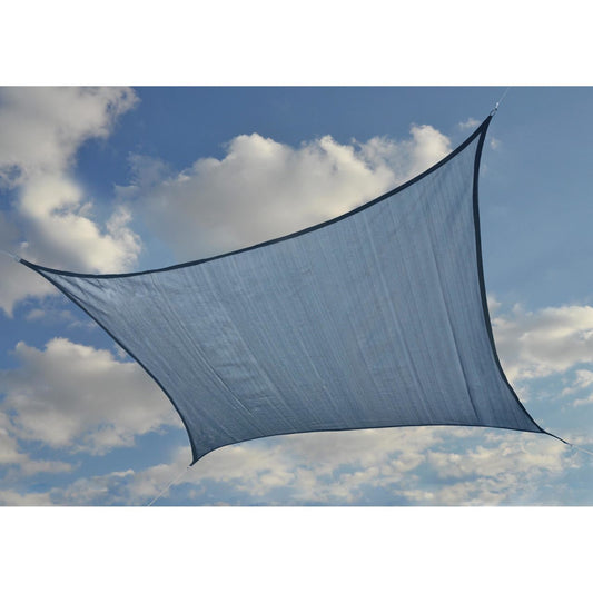 16' x 16' Heavyweight Square Shade Sail  - Sea Blue