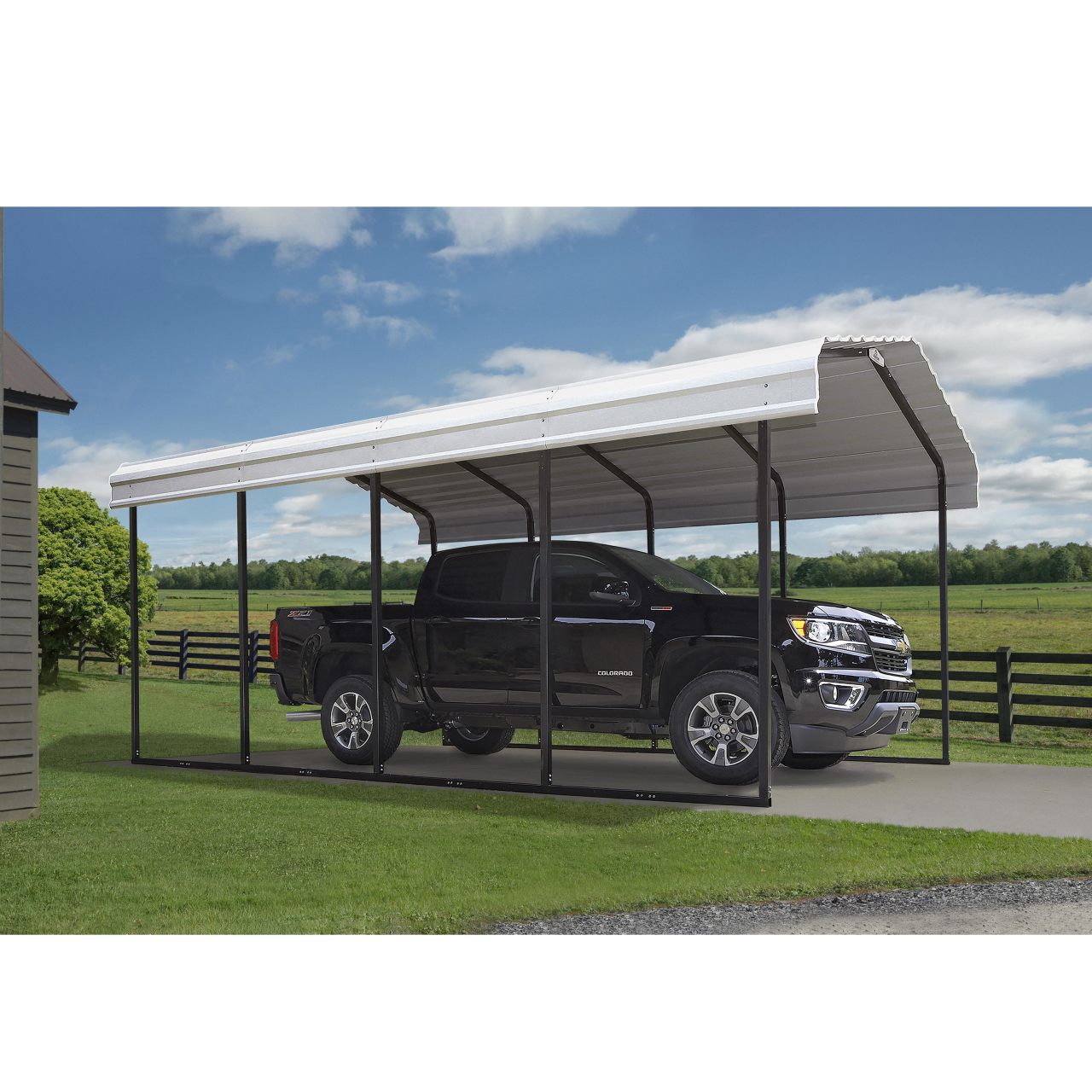 Arrow 12' x 20' x 9' Carport - Eggshell
