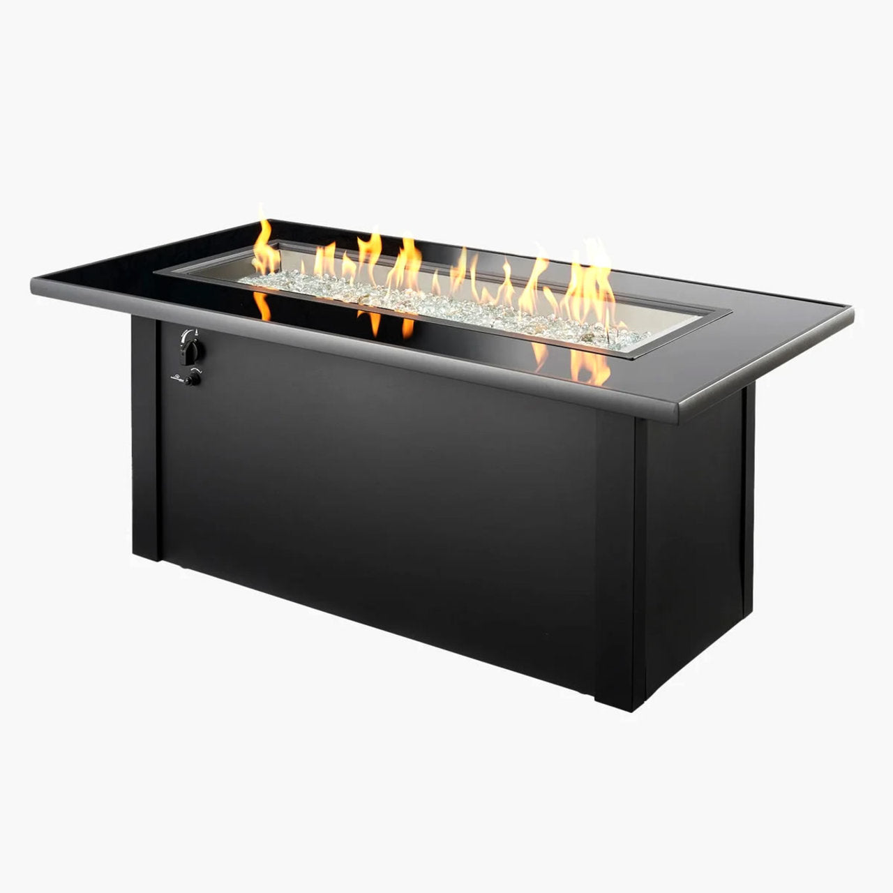 Outdoor Greatroom 59" Monte Carlo Linear Fire Pit Table - MCR-1242-BLK-K