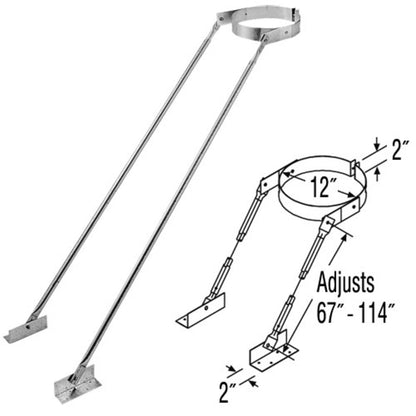 8" DuraPlus Extended Roof Bracket - 8DP-XRB
