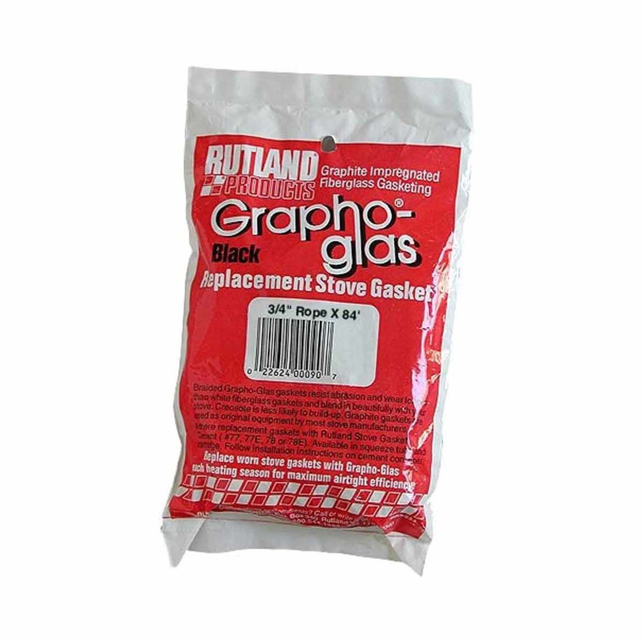 Grapho-Glas Woodstove Gasket - 3/4" Rope - 84" Long