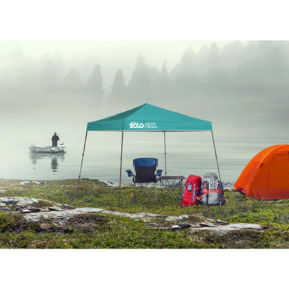Solo Steel 50 9 x 9 Slant Leg Canopy - Turquoise