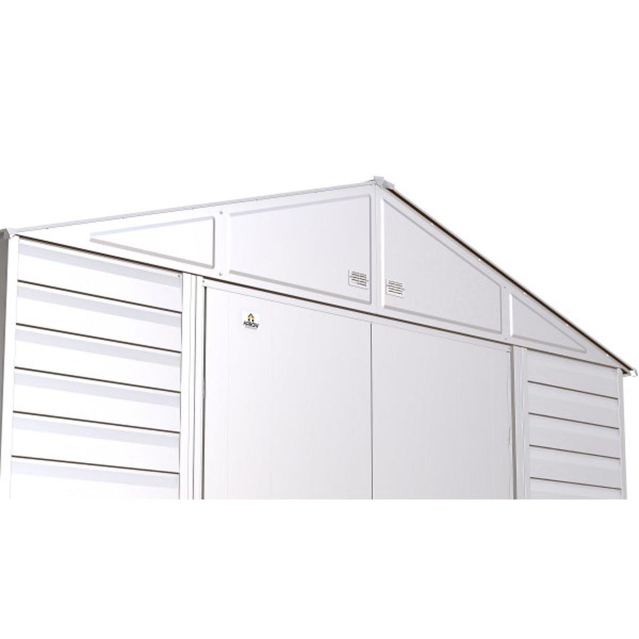 Arrow Select 8' x 8' Steel Storage Shed - Flute Gray