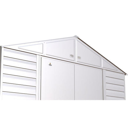 Arrow Select 8' x 8' Steel Storage Shed - Flute Gray
