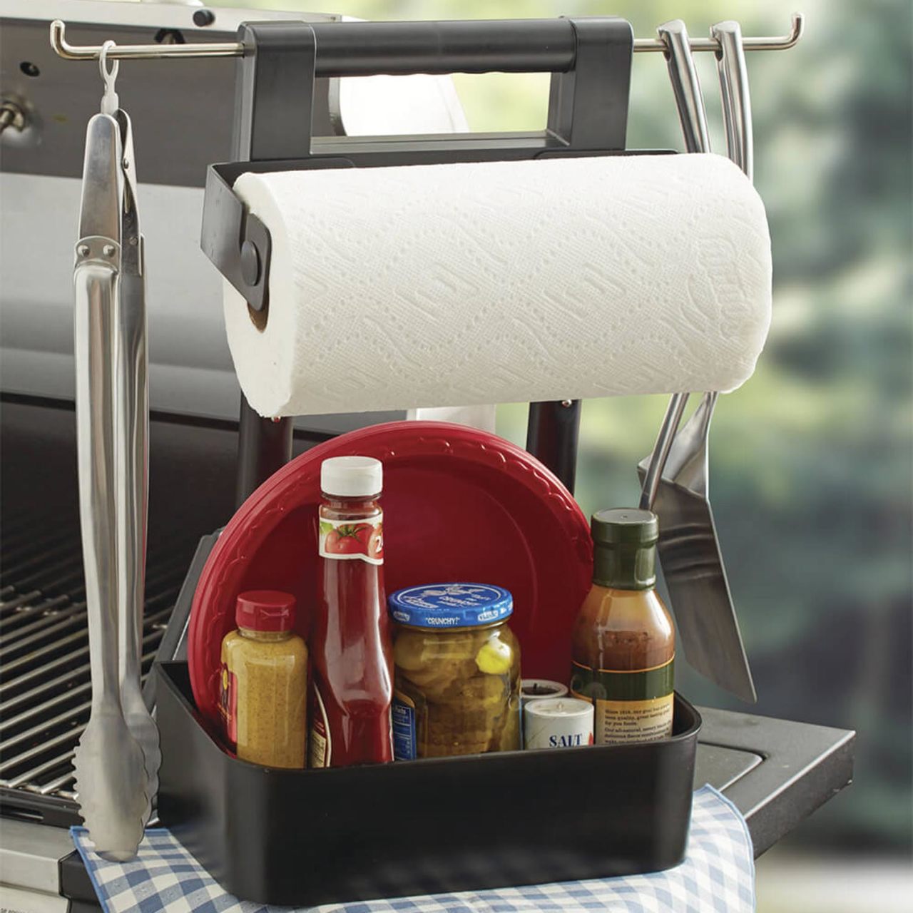 Barbecue Serving Caddy in Black