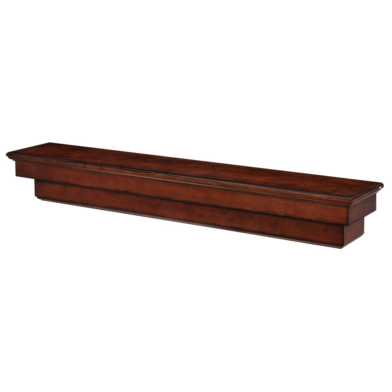 72" Auburn Distressed Cherry Finished Fireplace Shelf by Pearl Mantels