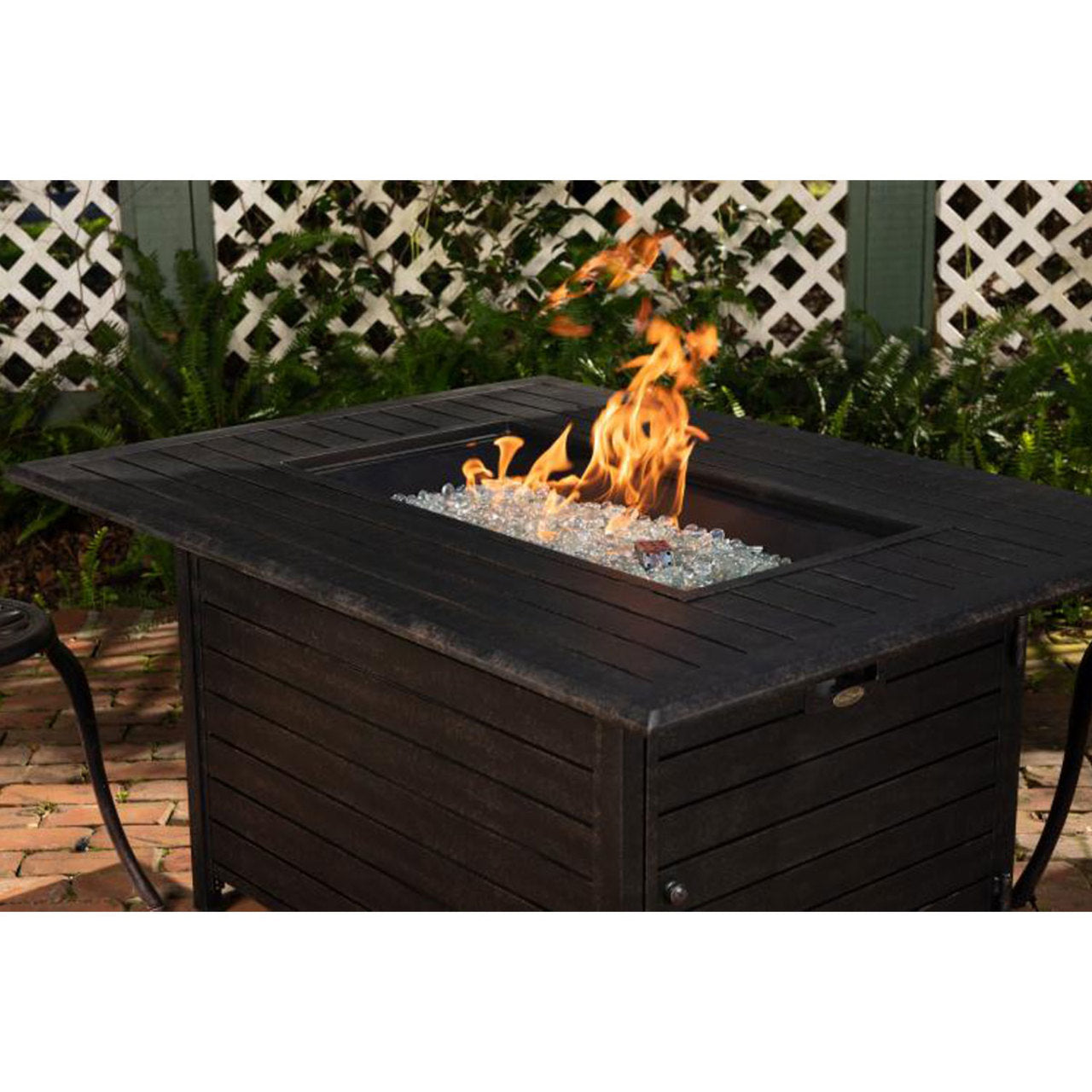 Longmont Aluminum Rectangular LPG Fire Pit