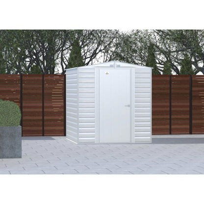 Arrow Select 6 x 7 Steel Storage Shed - Flute Gray