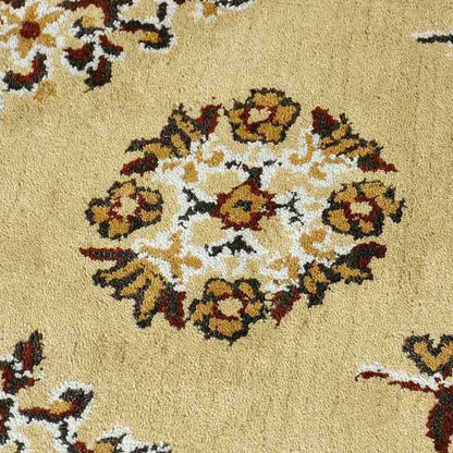 56" Rectangle Beige Oriental Fireplace Rug