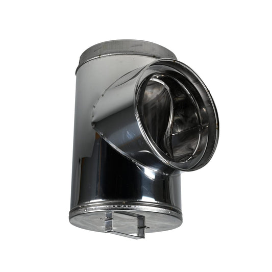 8" DuraTech Stainless Steel Standard Tee with Cap - 8DT-STSS