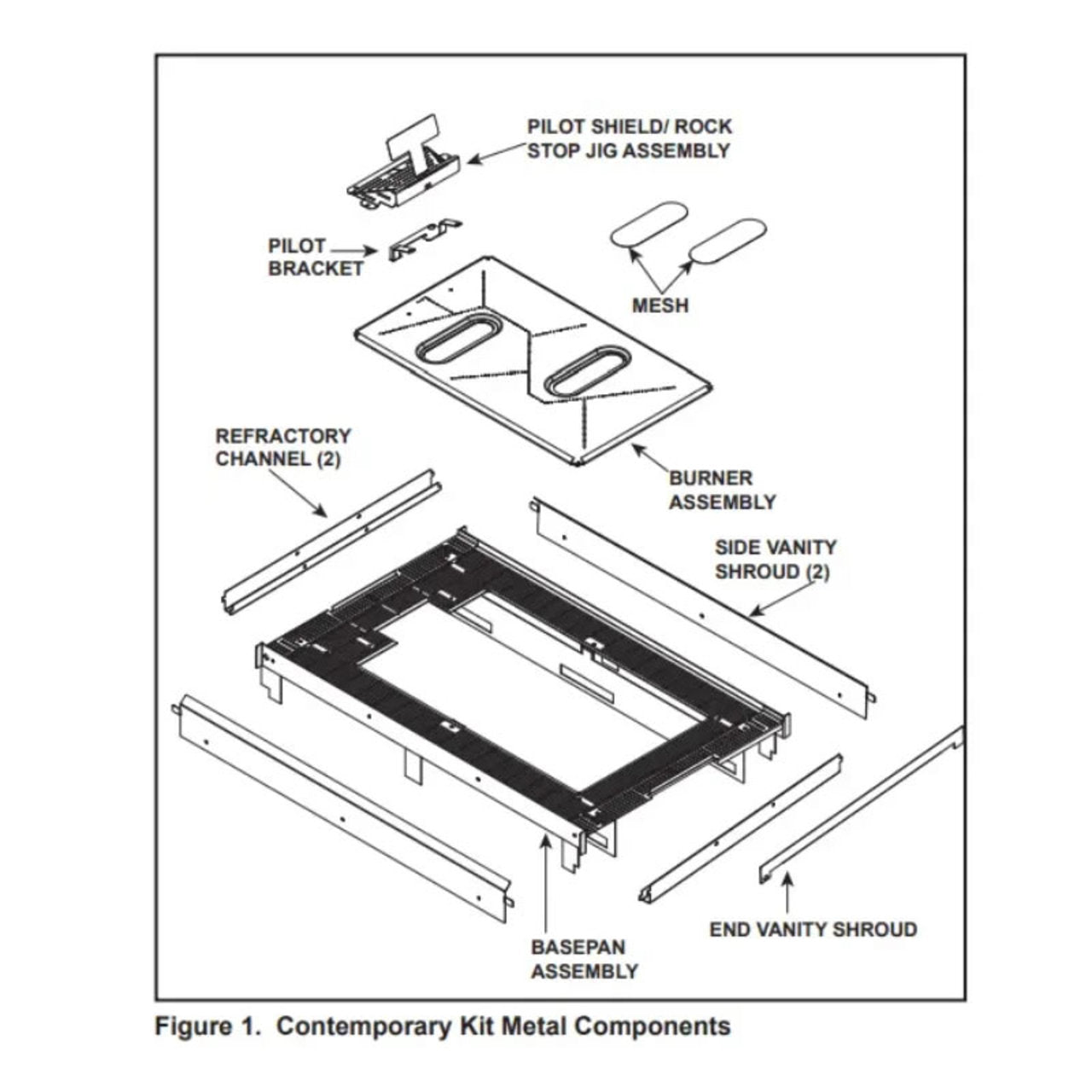 Contemporary Conversion Kit For See Through And Peninsula Units - STPR-MOD-KIT