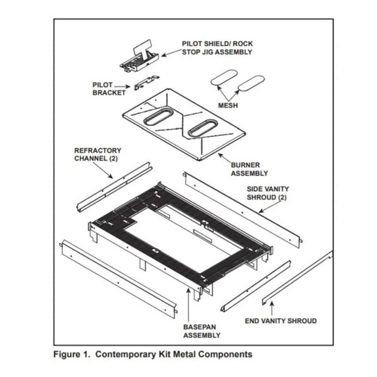 Contemporary Conversion Kit For See Through And Peninsula Units - STPR-MOD-KIT