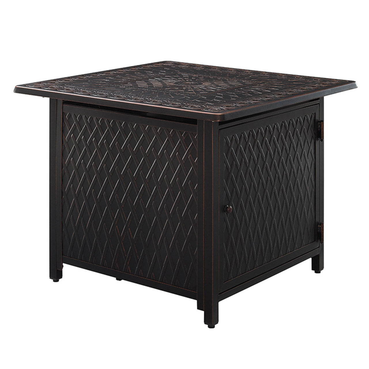 Cartney 32" Square Aluminum LPG/NG Fire Pit